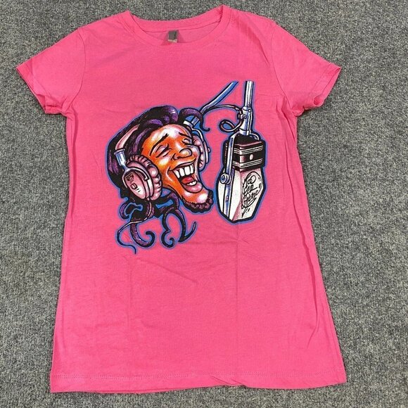 Kelly Bell Band Women's T-shirt M Pink Double Sided Too Far Gone Baltimore - Picture 1 of 7